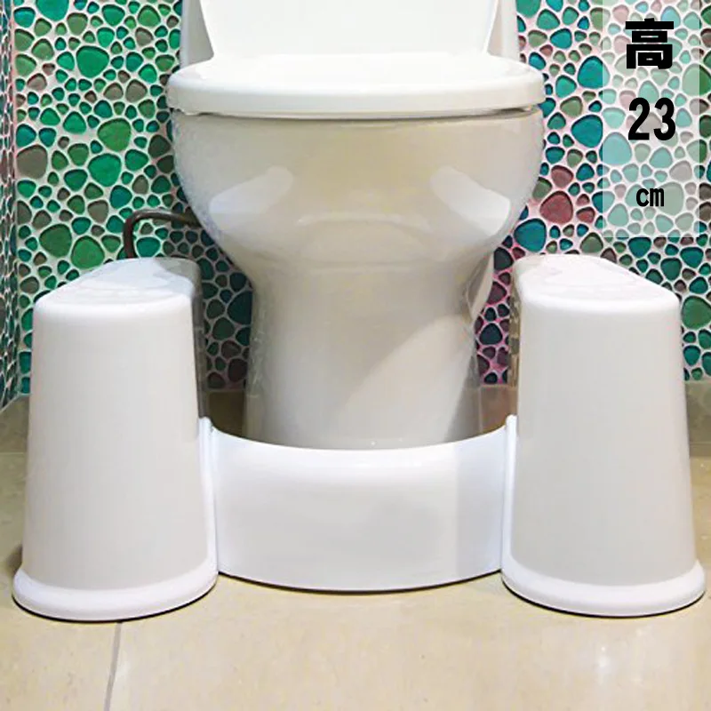 

Plastic Non-Slip Squatty Potty Plastic Toilet Stool Step Adult Household Foot Pregnant Women Bathroom Bathroom Stool