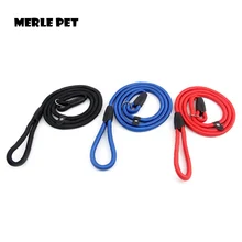 

MERLE PET NEW P Style Adjustable Light Nylon Rope Comfortable Dog Leash Slip Training Lead Collar Whisperer Large Chain A07004