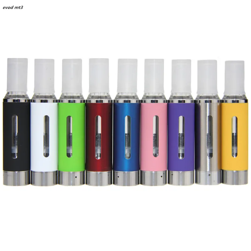 

10pcs/lot EVOD MT3 Atomizer eGo Cartomizer Bottom Coil Heating 10 Colors Evod Clearomizer for Electronic Cigarette