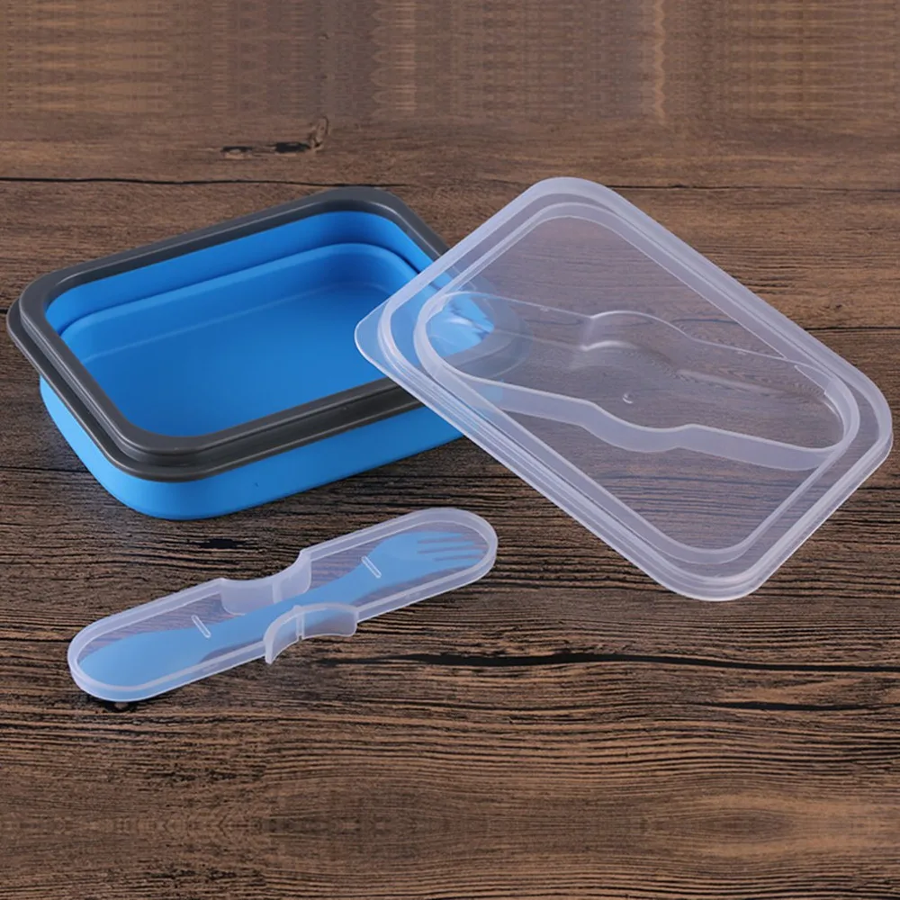 

Foldable Lunch Box Silicone Eco-Friendly Portable Size Children Food Container Microwave Oven Lunchbox for Outdoor Picnic