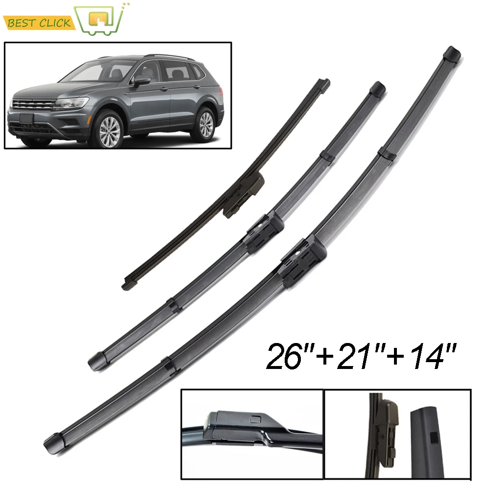 Misima 3 шт./компл. лобовое стекло стеклоочистителей набор для VW Tiguan MK2 переднее