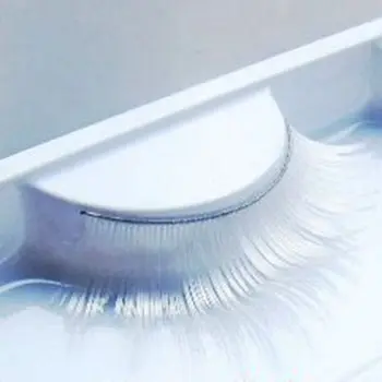 

Naturally 3D 1 Pair/pack White Cosplay False Eyelashes Fake Eyelashes Fancy Dance Stage Makeup Extension False Eyelash