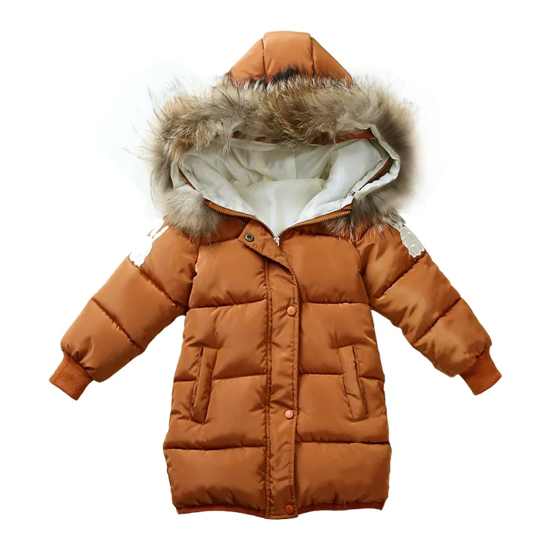 

Children Clothingouterwear Baby Girls Winter Coats Kids Jacket Overcoat 2017 Fashion Thick Warm Embroider Rabbit Cotton Clothes