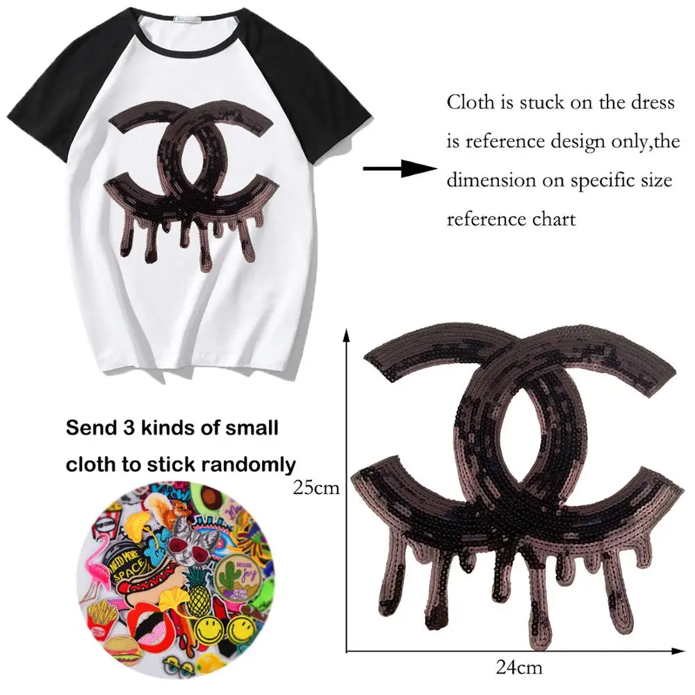 

Cartoon Embroidery Appliques Clothes Embroidered sequins patches Cartoon Embroidery Garment Accessor patch applique with glue