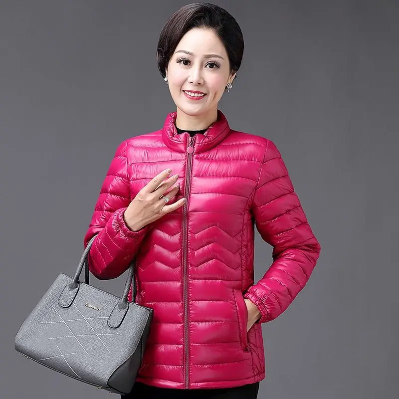 Beste Mom s Dunne Katoenen Jas Korte Tops Winter Jas Vrouwen Jas Koreaanse Slanke Plus size Vrouwelijke Parka Jas Wave patroon gewatteerde Jas