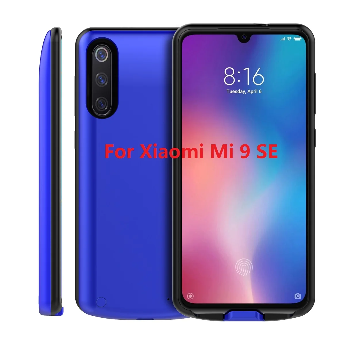 Для Xiaomi mi 9 mi 9 SE чехол для зарядного устройства 5000 мАч Внешний портативный тонкий чехол для зарядного устройства для Xiaomi mi 9 чехол для аккумулятора - Цвет: Mi 9 SE Blue