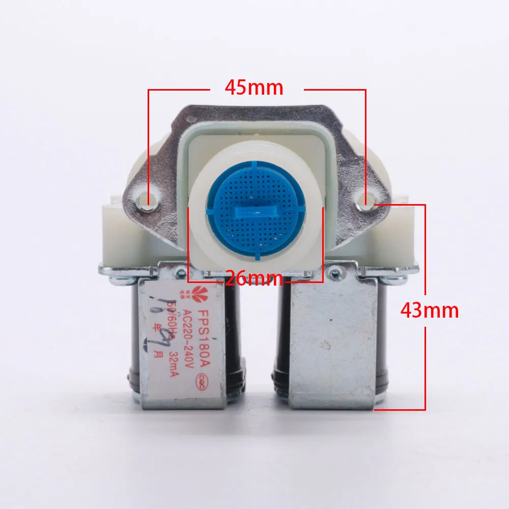 FPS180A AC220V общая стиральная машина двойной Впускной водяной клапан для домашнего электроприбора мастерство шайба запасные части