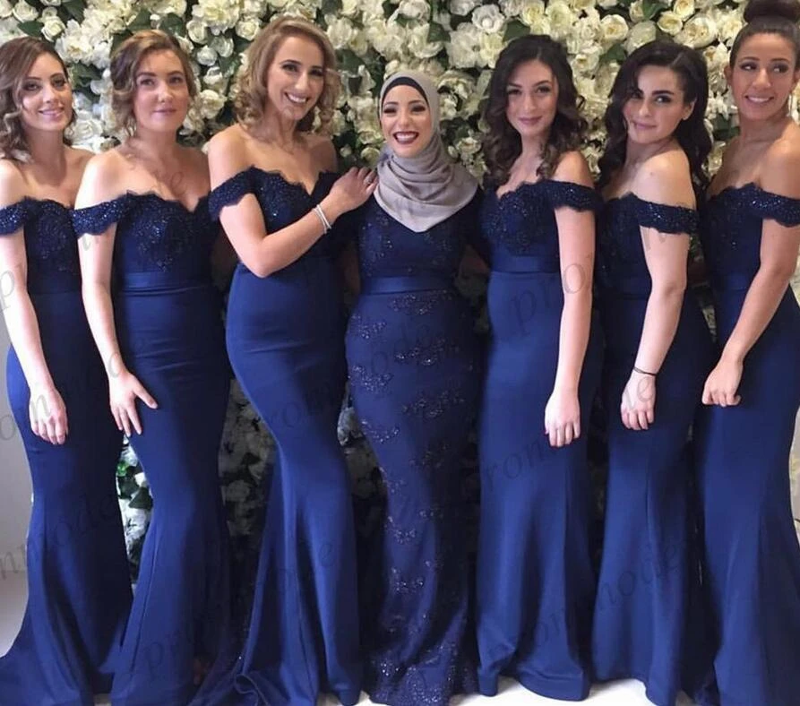 formal navy blue dress for wedding