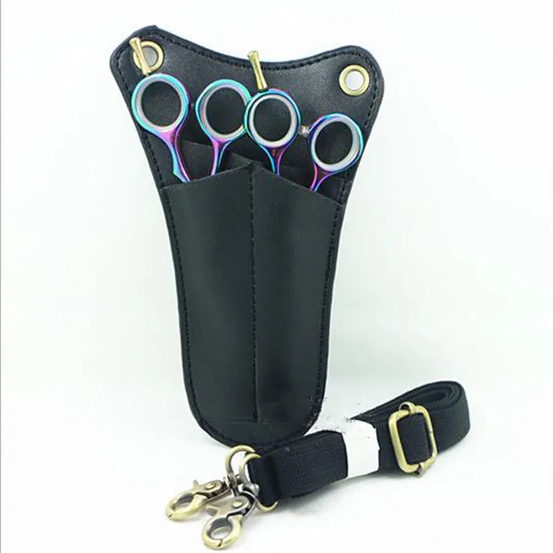 

1PC New Clips Comb Case Hairdressing Barber Hair Scissor Holster Pouch Holder Tool Salon Waist Pack PU Leather Hair Scissor Bag