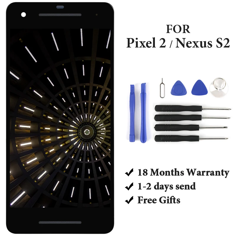 

For HTC Google Pixel 2 LCD Nexus S2 LCD Touch Screen Digitizer Assembly Phone Display Replacement Spare Parts With Repair Tool