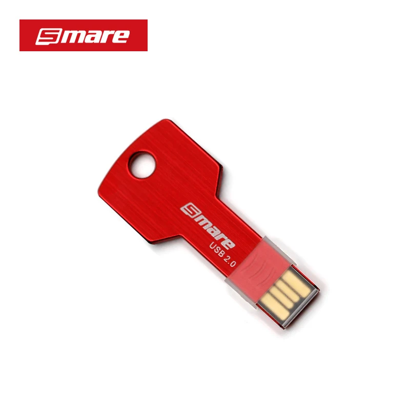 SMARE U6 Ключ USB флэш-накопитель 128 ГБ/64 Гб/32 ГБ/16 ГБ/8 ГБ/4 ГБ флеш-накопитель Флешка флеш-диск USB 2,0 карта памяти логотип на заказ - Цвет: Красный