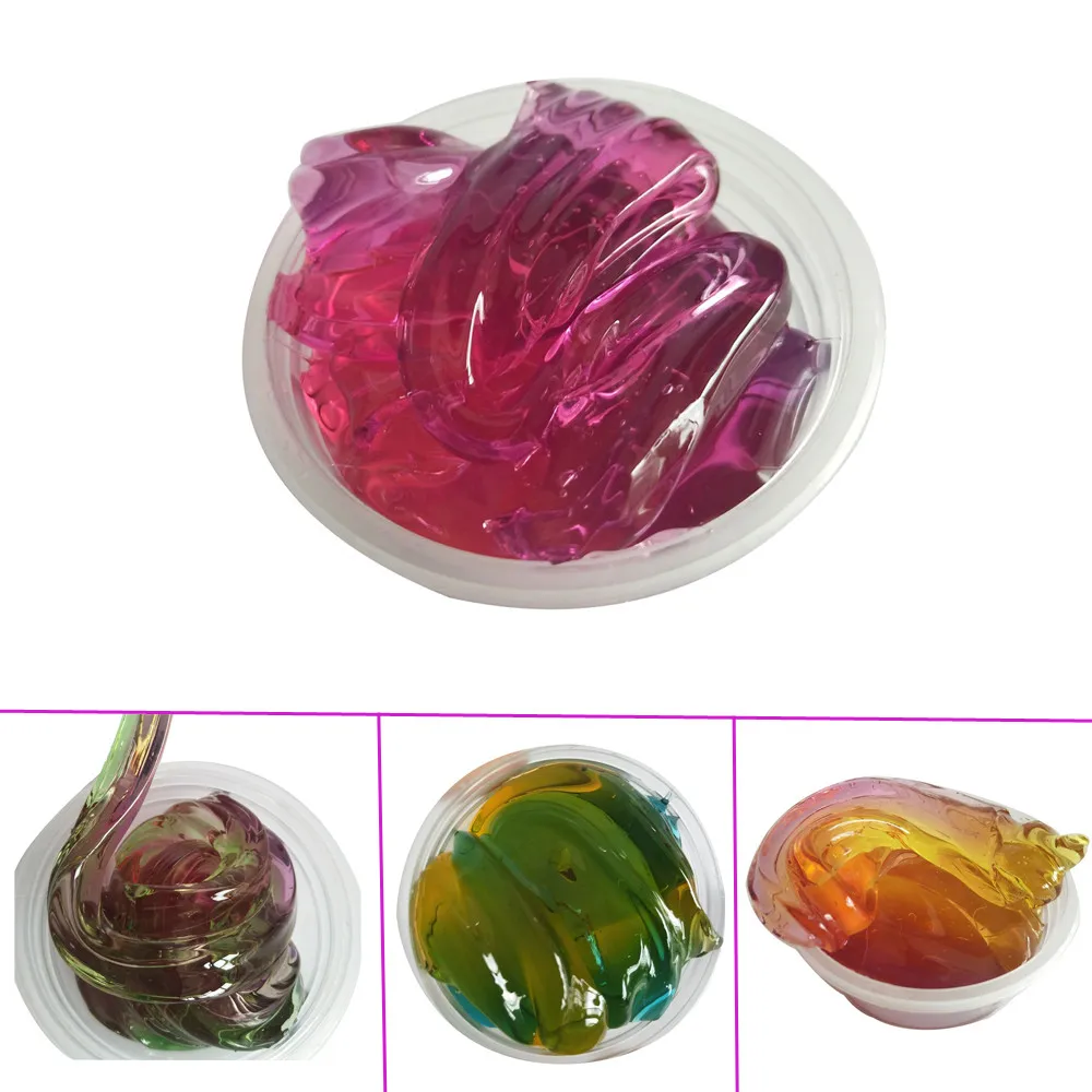 

Beautiful Color Mixing Cloud Slime Putty Scented Stress Kids Clay Toy Clay Slime DIY Soft bio aqua jelly balls W523