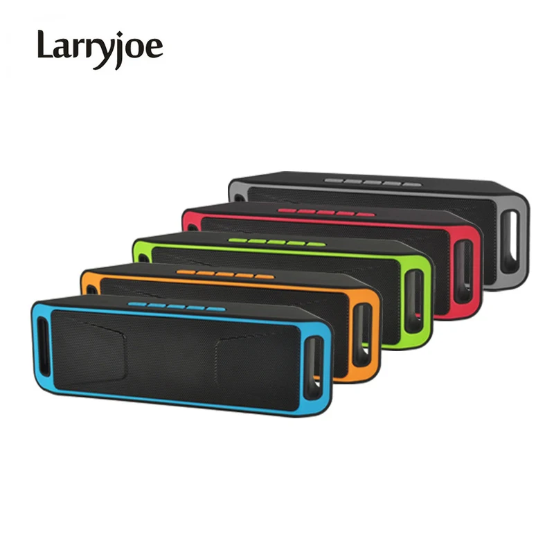 Larryjoe беспроводной динамик Bluetooth 4 0 Caixa De Som стерео сабвуфер колонки TF USB FM радио