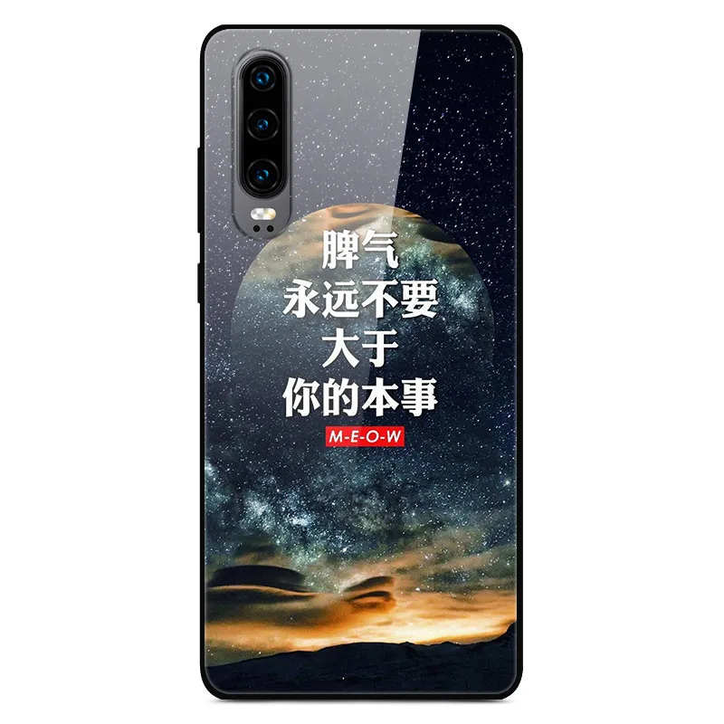 Чехол H для huawei P30, жесткий стеклянный чехол для телефона huawei P30 Pro P30Pro, Мягкий бампер, закаленное P 30, пространство для Huawe P30 - Цвет: 2