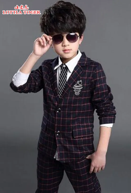 2016 Fashion Boys Formal Suits for Weddings Brand England Style 6-14T Man Child Plaid Formal Party Tuxedos Boys Formal Suits 2016 Fashion Boys Formal Suits for Weddings Brand England Style 6-14T Man Child Plaid Formal Party Tuxedos Boys Formal Suits