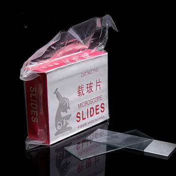 

50pcs Microscope Biological Slide Microslide Glass Rectangular Biological Experiment Training Aid