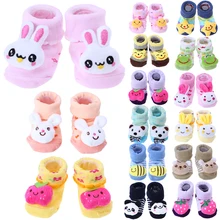 Newborn Baby Autumn Winter Socks Anti Slip Newborn 0 12 Month Cotton Lovely Cute Socks Fashion