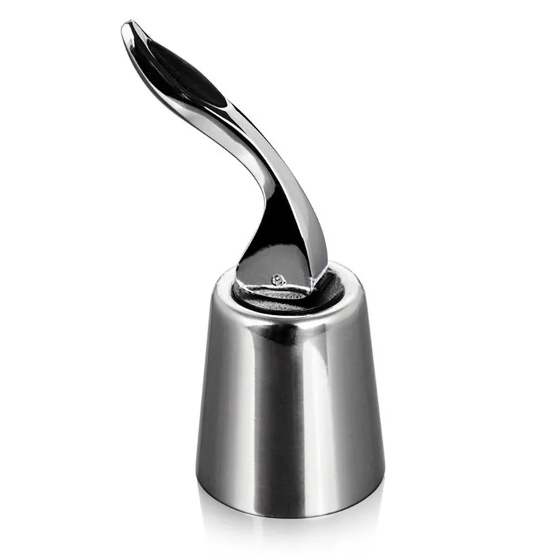 1 PC Stainless Steel Reusable Vacuum Sealed Red Wine Bottle Stopper Cap Plug New