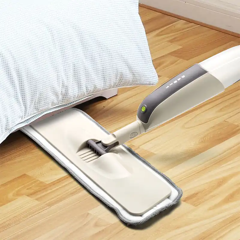 Spray Floor Mop With Reusable Microfiber Pads 360 Degree Handle