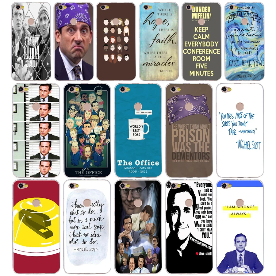 

222H Michael Scott The Office Funny Humor Silicone Soft Tpu Cover phone Case for xiaomi redmi 4a 6a 4x note 5a pro mi a1