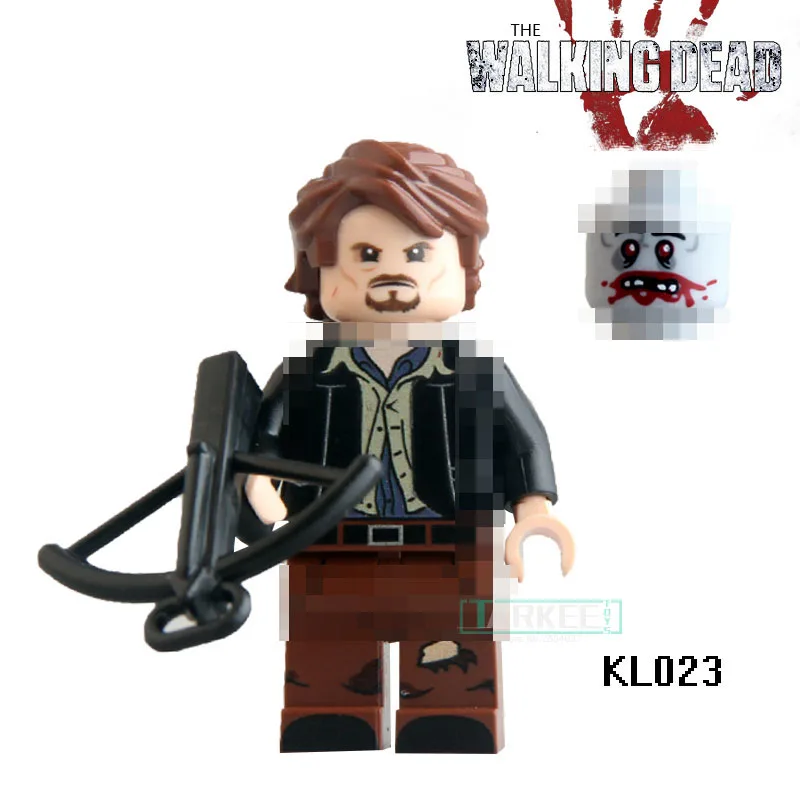 The Walking Dead Single Blocks Carl KL023 Daryl Brick Rick Negan Figures Super Hero Star Wars Building Bricks DIY Best Kids Toys | Игрушки и