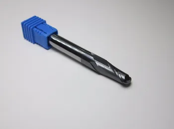 

5PCS L=75mm DIA 8MM lengthened long shank HRC45 R4.0 2 flutes Tungsten Carbide Ball Nose End Mills CNC milling cutter for steel