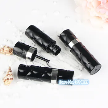 

20PCS 30PCS 50PCS Empty Black Lip Gloss Tube DIY Elegant Lipstick Refillable Bottle Graceful Plastic Lipgloss Container Tube 4ml