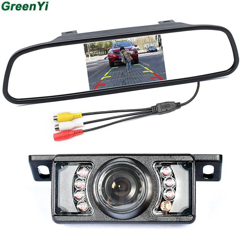 

Car Rear View Camera Night Vision Car Monitor With 4.3 Inch TFT LCD Monitor Vehicle Parking Assistance