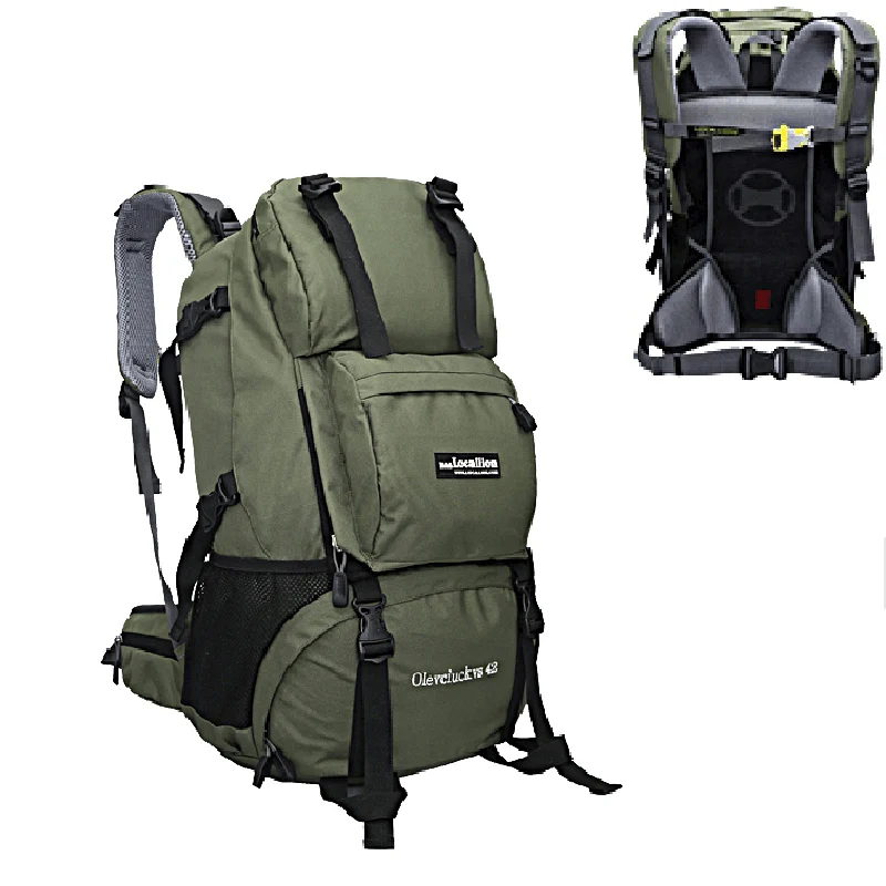 Locallion Large Capacity Hiking Backpacking Packs for Outdoor Travel Climbing Camping Mountaineering with Free Rain Cover | Спорт и
