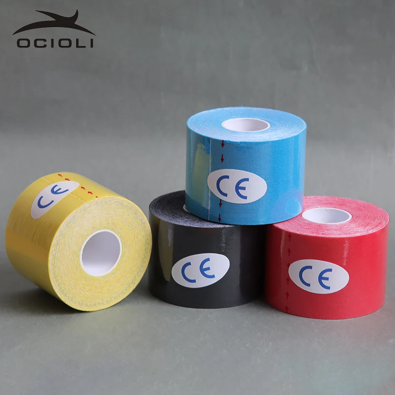 

4 Roll 5cm X 5m Sports Kinesiology Tape Kinesio Tape Roll Cotton Elastic Adhesive Muscle Bandage Strain Injury Support Football