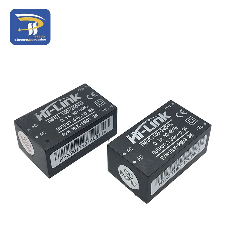 HLK-PM01 HLK-PM03 HLK-PM12 AC-DC 220V 5 V/3,3 V/12 V Мини модуля питания, интеллигентая(ый) бытовой выключатель питания модуль