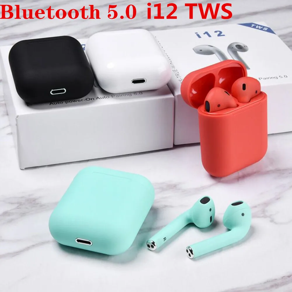 

Original i12 TWS 2019 Wireless earphones MIni Earbuds Bluetooth 5.0 For iPhone For Samsung Forxiaomi not i7s i9s i11 i20 i30