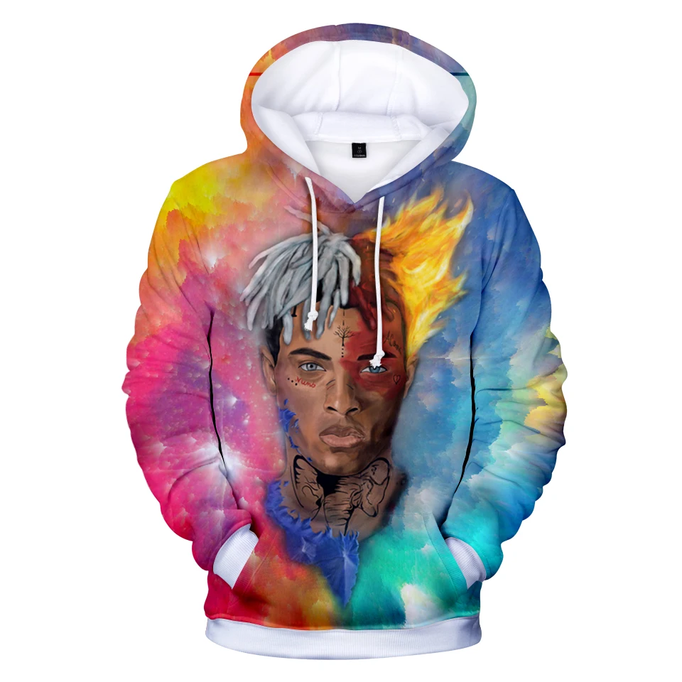 2019 весна/осень Новый XXXTentacion 3D толстовки Для мужчин женщин печати спорта и отдыха