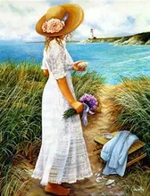 Diamond painting cross stitch Needlework mosaic full embroidery 5D Rubik drill round diamond set unfinished An Intimate View