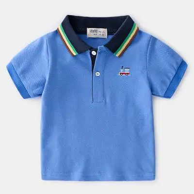 Boy. School Clothes Short sleeved Kids Polo Shirts Baby Boy White Shirt ...