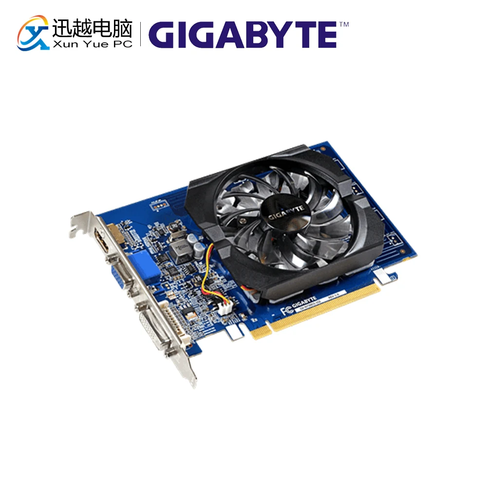 

Gigabyte GV-N730D3-1GI Graphics Cards 64bit GT 730 1 GB GDDR3 HDMI DVI VGA For Nvidia Geforce GT 730 Original Used Video Card