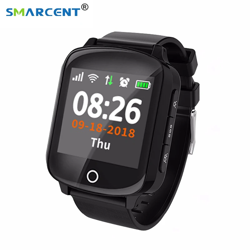 US $42.58 D200 Smart Watch GPSLBSWIFI Positioning Antilost band heart rate monitor blood pressure smartwatch IP68 fitness tracker Clock