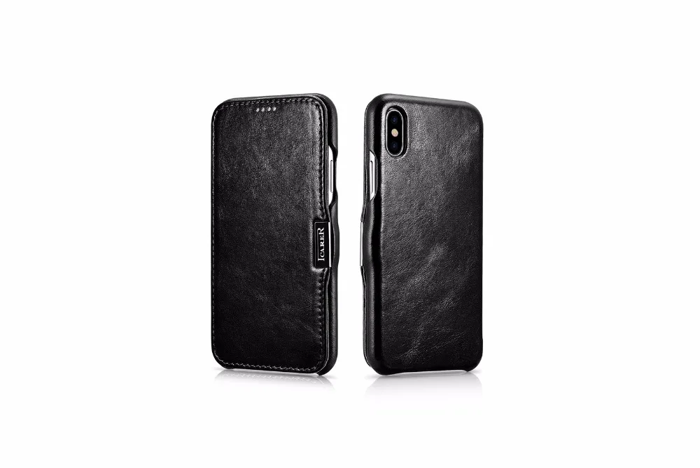 Для iphone X icarer бренд настоящий натуральная коровья кожа воловья кожа полное зерно кожаный чехол для телефона чехол для iphone X Ретро Винтаж