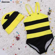 Бикини, купальник для девочек, Biquinis Bee Modeling, детский купальный костюм, детский купальник с крышкой для девочек