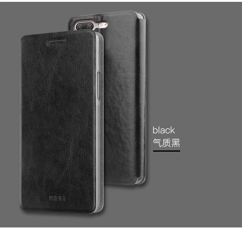 

MOFi For One Plus 5 A5000 Case Hight Quality PU Leather Cover Phone Protector For OnePlus 5 Flip Back Cover Stand Phone Cases