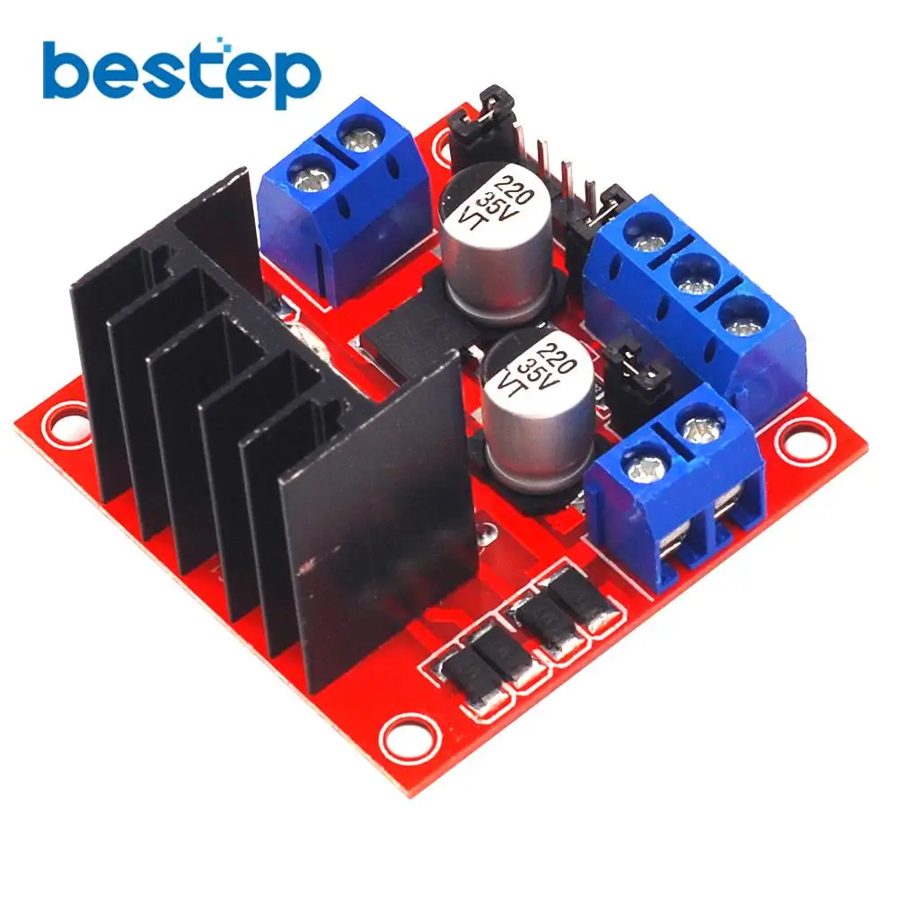 1pcs L298N Driver Board Module for High Power Peltier Stepper Motor Smart Car Robot with Breadboard image 5