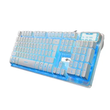 

Wired Gaming 3-color Backlight Keyboard Multimedia Breathing Switchable for Desktop PC