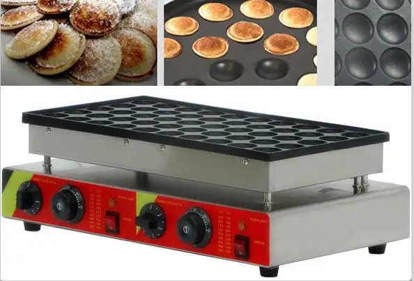 Free Shipping 50 holes Commercial Use Non-stick 110v 220v Poffertjes Grill Dutch Waffle Maker Mini Pancake Machine Free Shipping 50 holes Commercial Use Non-stick 110v 220v Poffertjes Grill Dutch Waffle Maker Mini Pancake Machine