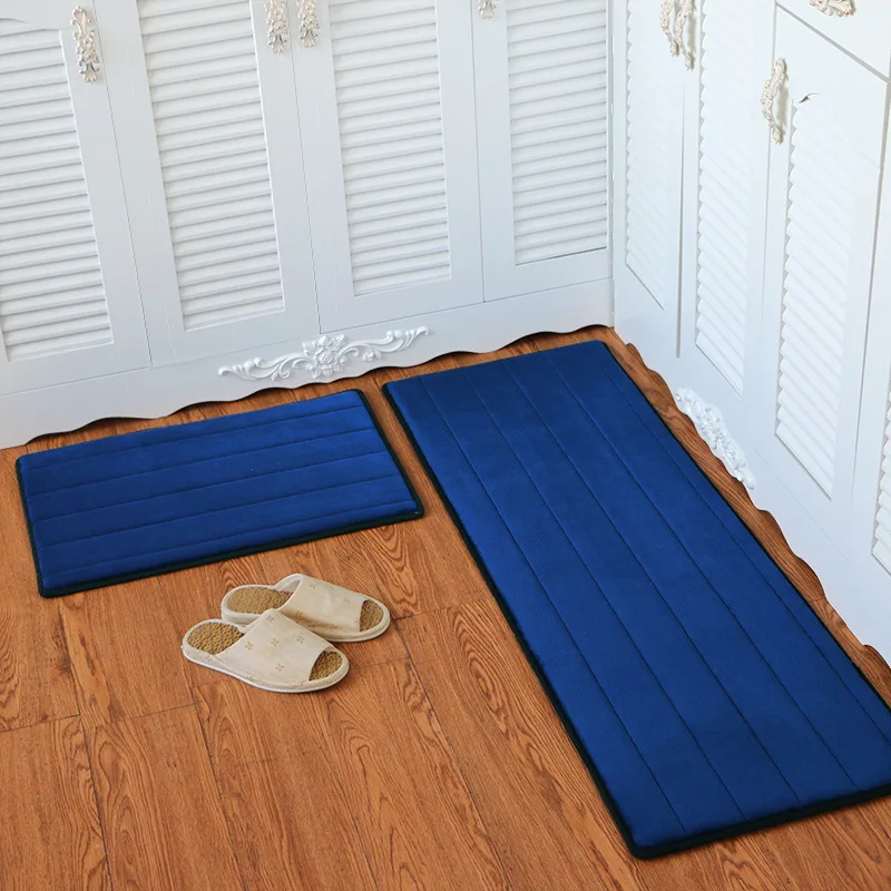 Zeegle Memory пенопластовый напольный коврик Противоскользящие коврики для ванной комнаты коралловый флис кухонные коврики для дома прихожей Коврики для спальни прикроватные коврики