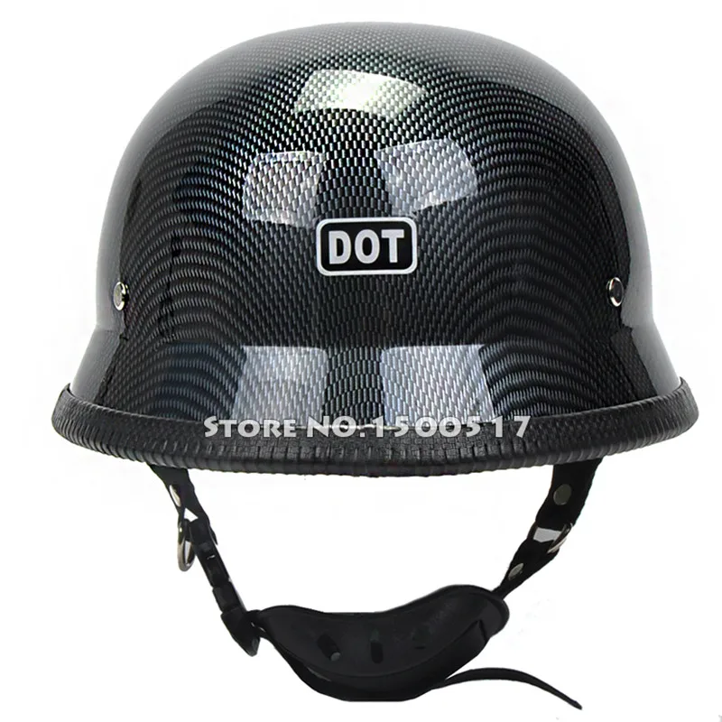 

WWII German Style Vintage Motorcycle Helmet Carbon Fiber Graphics Moto Motocicleta Capacete Casco Casque Cruiser Half Helmets
