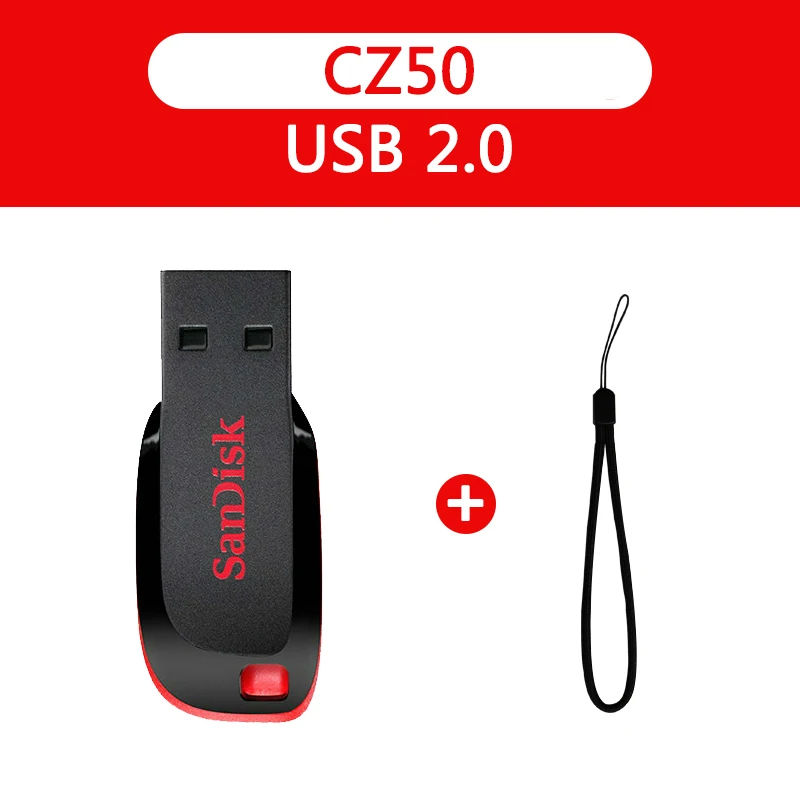 Sandisk CZ50 usb флэш-накопитель 32 ГБ мини usb флэш-накопитель usb флешка 8 Гб 16 Гб usb-носитель 64 Гб флэш-диск 128 ГБ - Цвет: CZ50-1