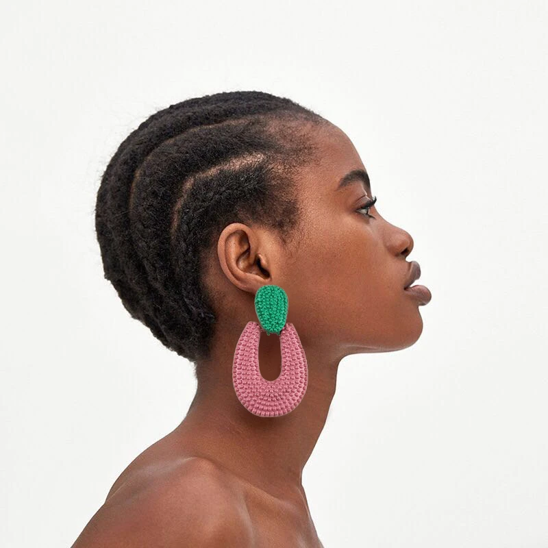 

AYAYOO Big Dop Fashion Earrings Hanging Handmade Bohemian Earrings For Women 2018 Statement Ethnic Jewelry Brincos