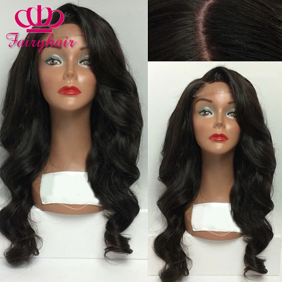 

Wholesale No Tangle Body Wave Synthetic Lace Front Wigs Free Part Glueless lace Wigs Heat Resistant Fiber Wigs For black Women