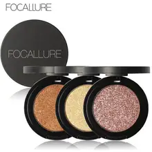 FOCALLURE монохроматические светящиеся мерцающие тени для век 3,8 г долговечные натуральные легко носить 8 вариантов цвета