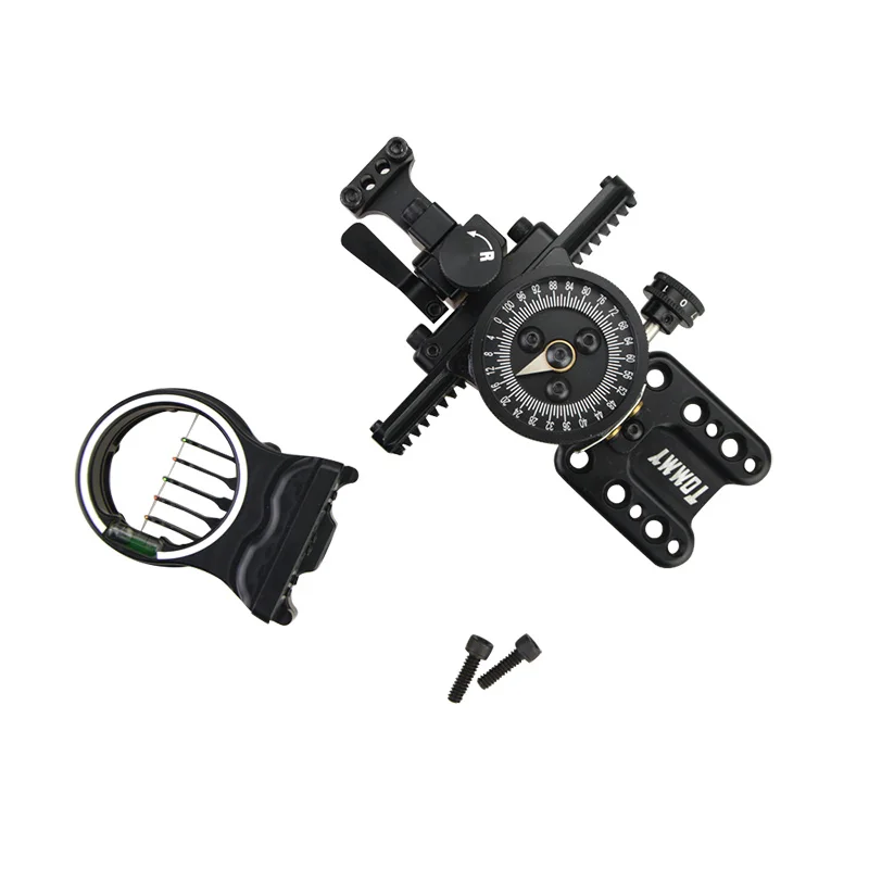 

1Pcs Archery Compound Bow Sight 5 Pin Lock Micro Adjustable Retina Lock Technology For Outdoor Shooting Hunting Accessories